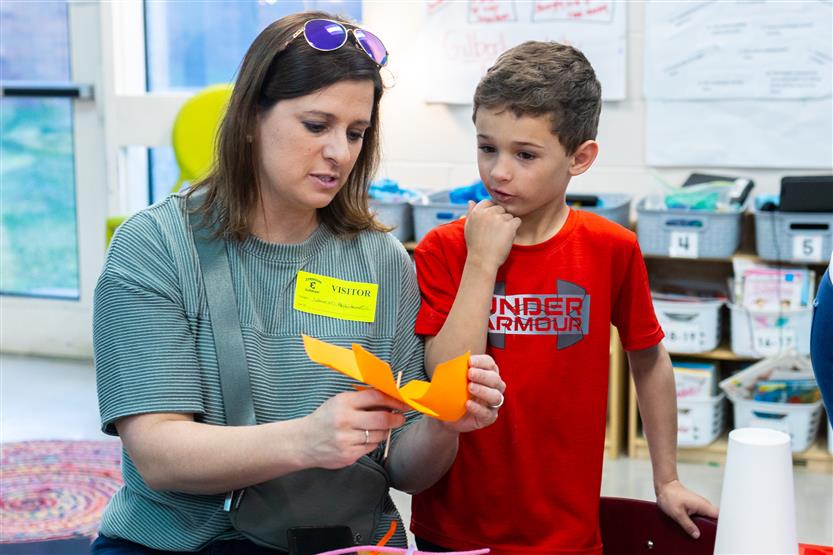 Edmondson Elementary students create windmills